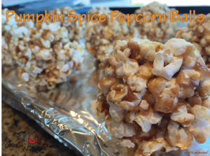 Pumpkin Spice Popcorn Balls