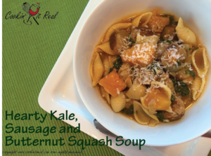 Hearty Kale, Sausage and Butternut Squash Soup