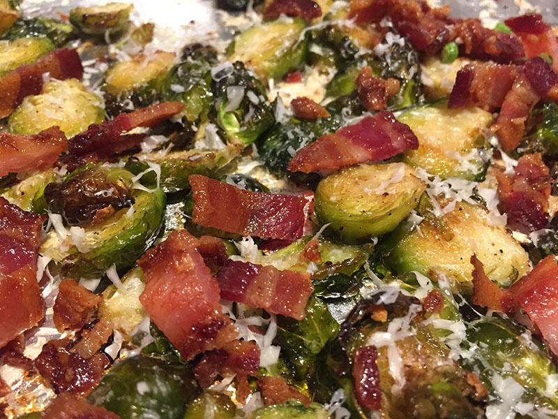 Crispy Roasted Brussels Sprouts With