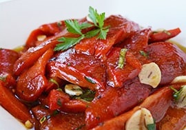 Marinated Roasted Red Bell Peppers