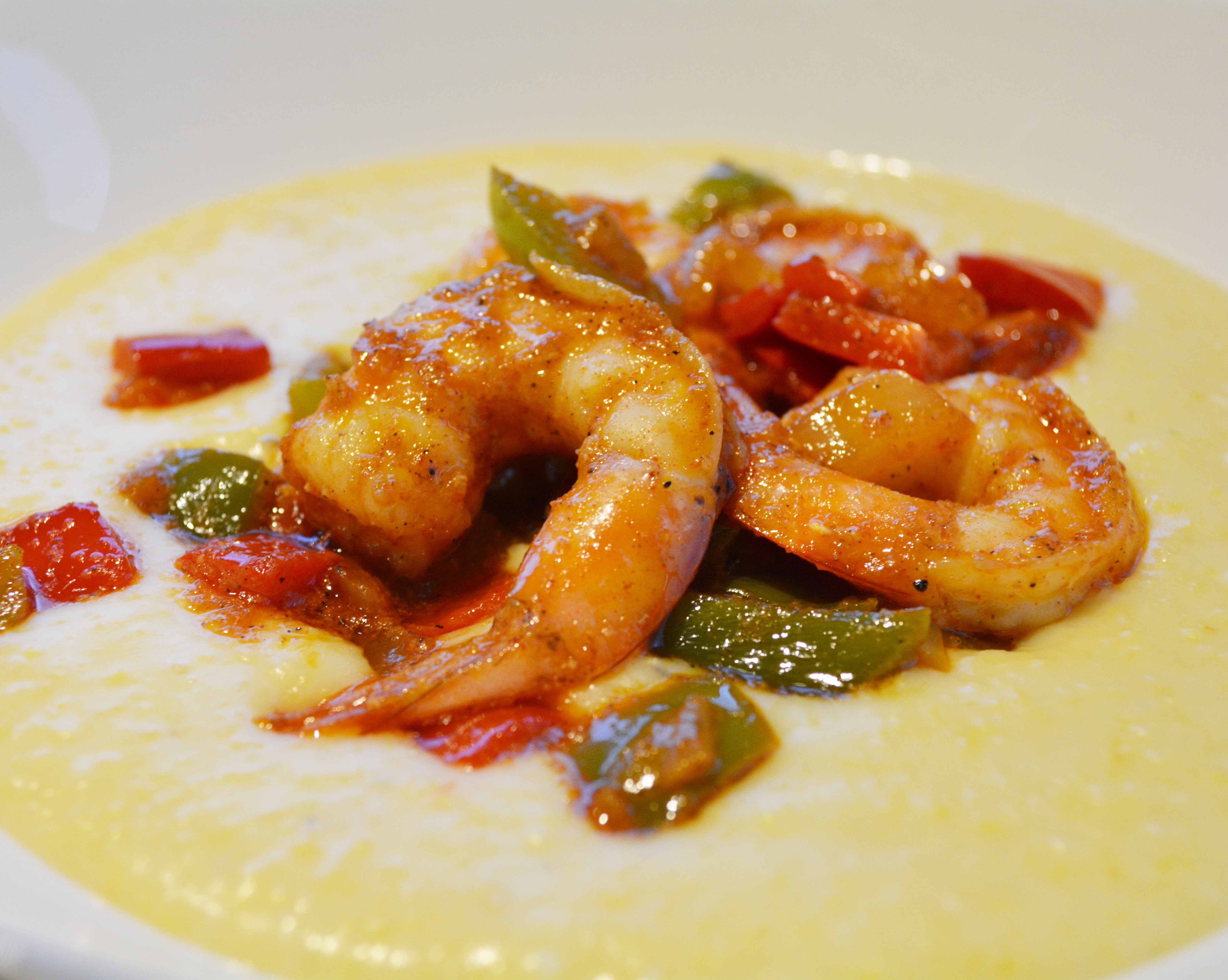 Cajun Shrimp with Creamy Polenta