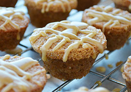 Apple Cider Muffins with Caramel Drizzle