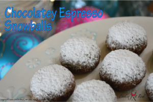 Chocolatey Espresso Snowballs