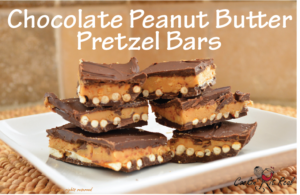 No Bake Chocolate Peanut Butter Pretzel Bars