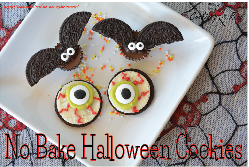 No Bake Halloween Cookies