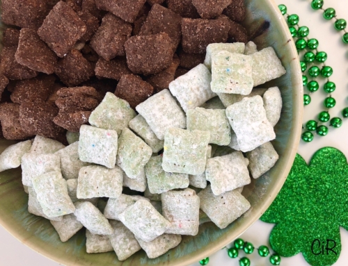 Minty Chocolate Fudge Puppy Chow